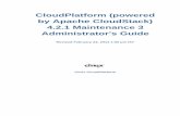 radia-app.accelerite.com · CloudPlatform (powered by Apache CloudStack) 4.2.1 Maintenance 3 Administrator's Guide CloudPlatform (powered by Apache CloudStack) 4.2.1 Maintenance 3