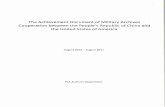 The Achievement Document of Military Archives Cooperation ... · Archives Cooperation Office and departments including archives collection and sorting, keeping and using total10 persons,