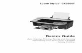 Epson Stylus CX5800F Basics GuideDigital cameras, scanners, and ink jet printers, like conventional photocopiers and cameras, can be misused by improper copying or printing of copyrighted