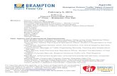 The Corporation of the City of Brampton February 5, 2015 · 2015-01-31 · Agenda Brampton School Traffic Safety Council Committee of the Council of The Corporation of the City of