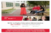 CILICE CONTACT higher ed@ncsu.edu Email: Phone: 919.515 ...gradprograms.myacpa.org/sites/default/files/listing...The Master of Education (M.Ed.) in Higher Education Administration
