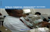 Public Financial ManageMent ReFoRMs in Post-conFlict ... · Baudienville (Afghanistan and the DR Congo), Ed Hedger (Liberia), Philipp Krause (West Bank and Gaza), Samuel Moon ...
