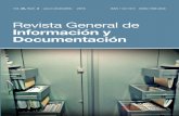 Información y Documentación - UCM€¦ · La Revista General de Información y Documentación(ISSN 11321873, ISSNe 19882858), fundada en 1991, es editada por la Facultad de Ciencias
