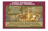 Saint Barbara Catholic church · January 20, 2019 - Page 5 St. Barbara Catholic Church THÁNH LỄ CẦU NGUYỆN CHO SỨ VỤ BẢO VỆ THAI NHI Thứ Ba, 22 tháng 1 năm 2019