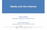 Media and the Internet - Lear Conference 2015 · 10% 12% 20% 25% 64% Others (Pinterest, MySpace, Viber, Reddit,…) LinkedIn Instagram Google+ Twitter Whatsapp YouTube Facebook under45