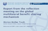 Report from the reflection meeting on the global ...Report from the reflection meeting on the global multilateral benefit sharing mechanism ... Vol. 9, no. 2, pp. 189–212) ... Point