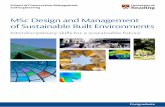 MSc Design and Management of Sustainable Built Environments€¦ ·