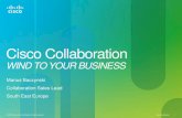 Cisco Collaborationciscoexpo.fotoart.ba/presentation/111 Marius Baczynski...Medianet Services Collaboration Services Client Services Collaboration Applications Devices Collaboration