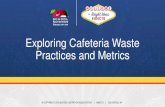 Exploring Cafeteria Waste Practices and Metrics · •Current Cafeteria Waste Practices and Metrics ⎻Current State of Practice in K-12 Cafeterias ⎻Amount and Types of Wastes Generated