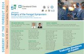 SURGERY OF THE FOREGUT 2014 - IFSO · 13th Annual Surgery of the Foregut Symposium Presented by The Digestive Disease Institutes at Cleveland Clinic Florida and Cleveland Clinic,