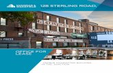 128 Sterling 4 pg flyer v3...Village and the Distillery District. The property at 128 Sterling was a former flag manufacturing facility and has been retrofitted to create character