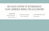 NOC-BASED SUPPORT OF HETEROGENEOUS CACHE-COHERENCE … · We modified a classic MESI directory-based cache-coherence protocol o to make it work over a NoC (atomic operations) o to