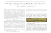 FIC Test Performance on Multi-Resistant Bacteria Isolated ...iicbe.org/upload/5647C0417009.pdf · FIC Test Performance on Multi-Resistant Bacteria Isolated From Different Environments