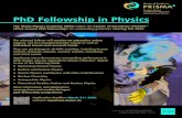 PhD Fellowship in Physics - uni-mainz.de · PhD Fellowship in Physics The Mainz Physics Academy (MPA) within the Cluster of Excellence PRISMA+ offers several PhD Fellowships for outstanding