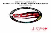 CEPS FACULTY HANDBOOK AND PROCEDURES MANUALAs a living document, this handbook may be subject to periodic revisions to cope with changes in college policies and regulations. Such changes