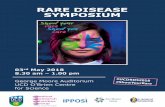 RARE DISEASE SYMPOSIUM - ucd.ie Rare Disease Symposium... · SYMPOSIUM . 0830-0900 Registration & Networking | Music by Ms Alison Sweeney Chair: Philip Watt, ... HRB PPI Ignite Lead