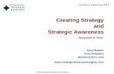 Creating Strategy and Strategic Awarenesstokyo.strategicbusinessinsights.com/SBIseminar/... · Internet Sales Channels Chip Manufacturers Learning Supply Capacity Environment ...