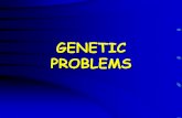GENETIC PROBLEMS · •We know that q = .4 and p = .6 •Now use 2pq for answer: 2(.6)(.4) = .48 or 48%. Title: GENETIC PROBLEMS Author: Robert & Marsha Goodman, Jr. Created Date: