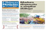 Ultimas Maduro Noticias dispuesto 20 PMV 8.000 a ampliar€¦ · Ultimas Noticias PMV Bs ultimasnoticiasve @UNoticias @UNoticias Lunes 20 Enero 2020 Caracas Año 79 N° 30.989 8.000