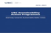 UBC Sustainability Action Programme · 2019-05-02 · 4 UBC Sustainability Action Programme 2016–2021 – Stairway towards Sustainable Baltic Cities The purpose of the Union of