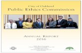 City of Oakland Public Ethics Commission · comprehensive review of the City’s policy and process for distributing City tickets to Oakland-Alameda Coliseum and Oracle Arena events.
