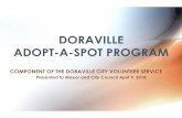 DORAVILLE ADOPT-A-SPOT PROGRAM...2018/04/09  · Adopt-A-Spot Council Presentation 4-9-18.pptx Created Date 4/14/2018 12:59:10 PM ...