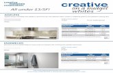 All under 3/SF whites - Creative Materials Corporation · All under 3/SF whites SIZES AVAILABLE 12”x24” 12”x12” 6”x24” White LAVA Our Lava collection is inspired by the