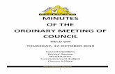 HELD ON THURSDAY, 17 OCTOBER 2019...17 October 2019 3 Northam District Operations Advisory Committee – 10 September 2019 Minutes of the Northam Districts Operations Advisory Committee