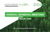 ANNUAL GENERAL MEETING...May 28, 2019  · • Average selling price (2018): ~US$4,900/tonne • Volumes expected to grow at CAGR of 6.5% (2017 – 2024) • Market expected to exceed
