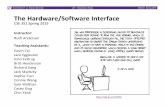 The Hardware/Software Interfacecourses.cs.washington.edu/courses/cse351/19sp/lectures/01/CSE... · L01: Introduction, Binary CSE351, Spring 2019 Introductions: You! ~250 students