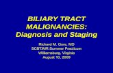 BILIARY TRACT MALIGNANCIES: Diagnosis and Staging · Lee Radiology 239: 113-121, 2006. THERAPY FOR CHOLANGIOCARCINOMA • Efficacy of chemotherapy and external beam radiation therapy