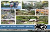 Cash for Grass Rebate Program - Santa Monica...effectively implement sustainable landscaping for your property. This service is $50.00. -mail savewater@smgov.netor call 310-458-8972