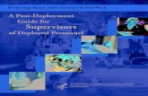 A Post-Deployment Guide for Supervisors - SAMHSA · Returning Home After Disaster Relief Work: A Post-Deployment Guide for Supervisors of Deployed Personnel Author SAMHSA Subject