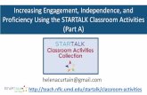 Increasing Engagement, Independence, and Proficiency Using the STARTALK Classroom ... · Theteacher posts pictures of art around the classroom and then acts as tour guide, giving