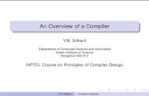 An Overview of a Compiler - Home | IIT Hyderabadramakrishna/Compilers-Aug... · LEX and Flex are two such tools LA is a deterministic ﬁnite state automaton Why is LA separate from