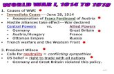Assassination of Franz Ferdinand of Austria Hostile alliances take ...€¦ · 1. Causes of WWI • Immediate Cause----June 28, 1914 • Assassination of Franz Ferdinand of Austria