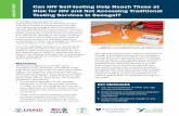 Can HIV self-testing help reach those at risk for HIV and ...to inform the strategy for scaling up HIVST in Senegal. Sustained engagement with government and stakeholders is needed