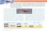 Special feature Network (D-NET) Aiming at realizing an optimum ... · operation management system for fire and disaster management helicopters Special feature Research and development