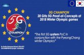5G CHAMPION 28 GHz 5G Proof-of-Concepts at 2018 Winter ...... · 5G CHAMPION 28 GHz 5G Proof-of-Concepts at 2018 Winter Olympic games “The first 5G system PoC in conjunction with