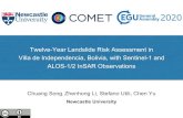 Twelve-Year Landslide Risk Assessment in Villa de Independencia, Bolivia… · 2020-05-06 · Villa de Independencia, Bolivia, with Sentinel-1 and ALOS-1/2 InSAR Observations Chuang