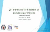 ɣɣ* Transition form factors of pseudoscalar mesons · ɣɣ*→PS transition form factors Pseudoscalar meson production via photon fusion is typically studied through electron-positron