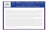 St. Mary’s Catholic Churchstmarysgvl.org/wp-content/uploads/2017/06/20170702.pdf · 7/2/2017  · Whalen at dorothy.whalen@stmarysgvl.org or 864.679.4122. ... Jenifer Jane Harmon