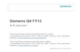 Siemens Q4 FY1264d9dd9b-… · Fossil, benefitting from +€19m OPEB gain Healthcare margin 16.7% (underlying 17.6%) affected by -€40m Agenda 2013 charges and +€49m OPEB gain