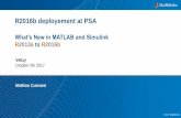 R2016b deployement at PSA - MathWorks · 09/11/2017 07/11/2017 Découvrez la nouvelle Automated Driving System Toolbox, qui vous assiste dans la conception d'algorithmes de fusion
