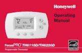 69-1715 - TH6110D-TH6220D Non-porgrammable Digital ... · FocusPRO™ TH6110D/TH6220D Programmable Thermostat 3 Operating Manual 2 About your new thermostat Congratulations on the