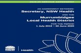 AN AGREEMENT BETWEEN: Secretary, NSW Health · 2019-08-01 · 1 NSW Health Service Agreement – 2019/20 . Principal Purpose The pri. ncipal. purpose of the Service Agreement is to