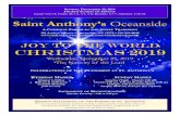 Saint Anthony’s Oceanside · 12/22/2019  · IGLESIA CAPILLA GIMNASIO 4:00 PM 4:00 PM 4:00 PM 5:30 PM 5:30 PM 7:00 PM 7:00 PM En ESPANOL 9:00 PM 12:00 AM (Misa del Gallo) Dia de