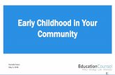 Early Childhood in Your Community - NALEO Educational Fund · 2019-10-28 · Create local Early Childhood Education leadership track to support school and community leaders in effectively