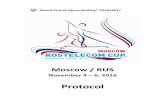 Protocol - ISU GP Rostelecom Cup 2016 · International Skating Union held in Moscow / RUS November 4 – 6, 2016 The events of the ISU Grand Prix of Figure Skating Rostelecom Cup