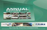 Annual Report - Ali Fulhu Thuthu Foundation (AFTF)€¦ · AFTF Ali Fulhu Thuthu Foundation CDC Care Development Center NGO Non-Governmental Organizations WDC Women Development Committee
